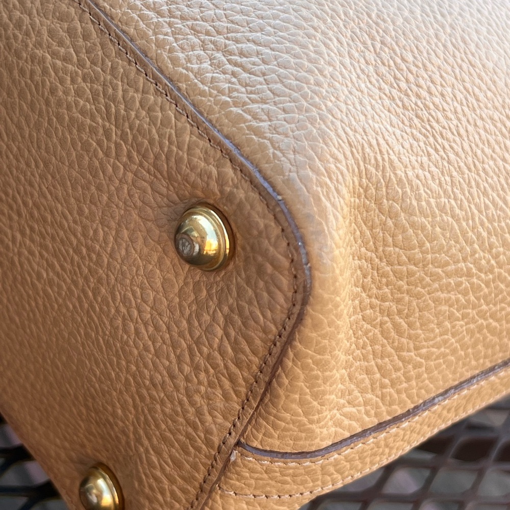 Brahmin Large Duxbury Satchel NEPAL Leather NATURAL - Picture 10 of 16